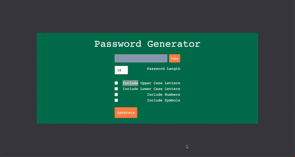 Password Generator App